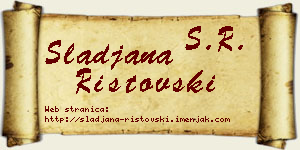 Slađana Ristovski vizit kartica